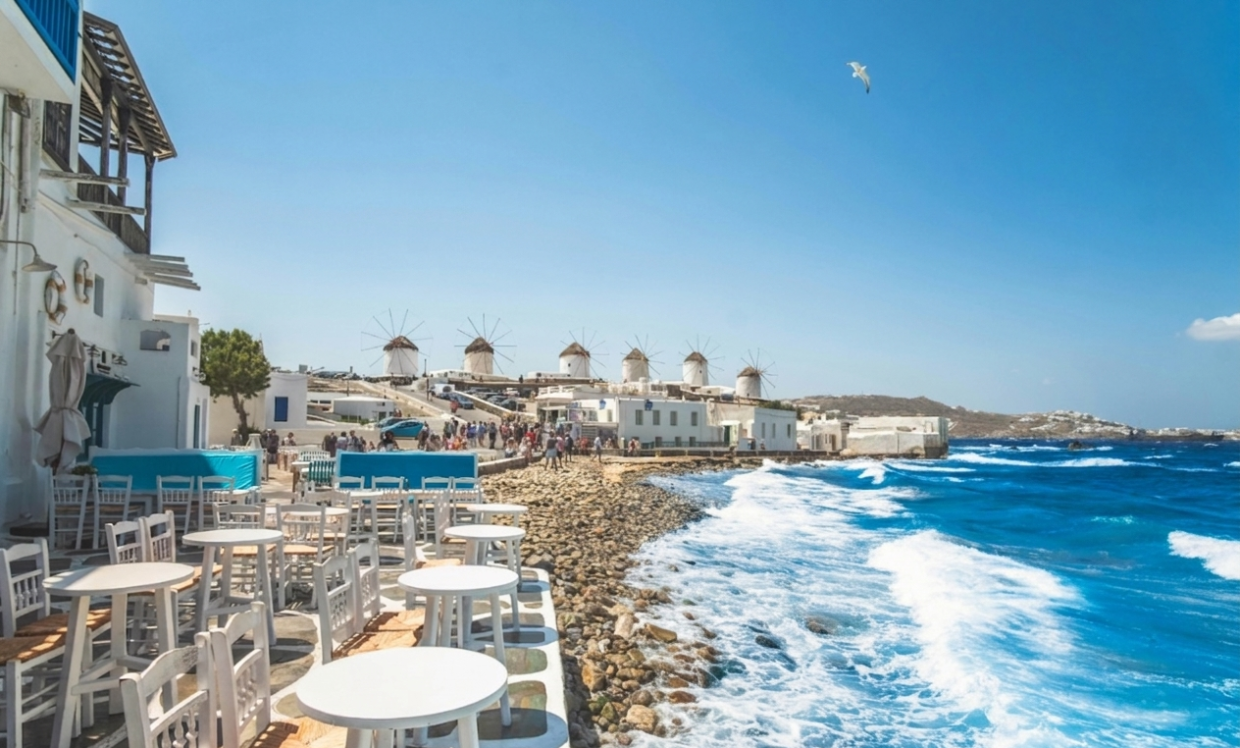 Luxus fillérekért Mykonoson 🇬🇷